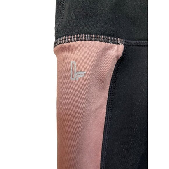 Fabletics Define PowerHold High-Waisted Legging by Demi Lovato Black Rose Gold M - Picture 5 of 6